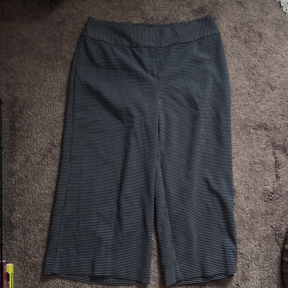 Alfani Black and White Wide Leg Pants